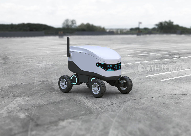 自动驾驶送货机器人概念