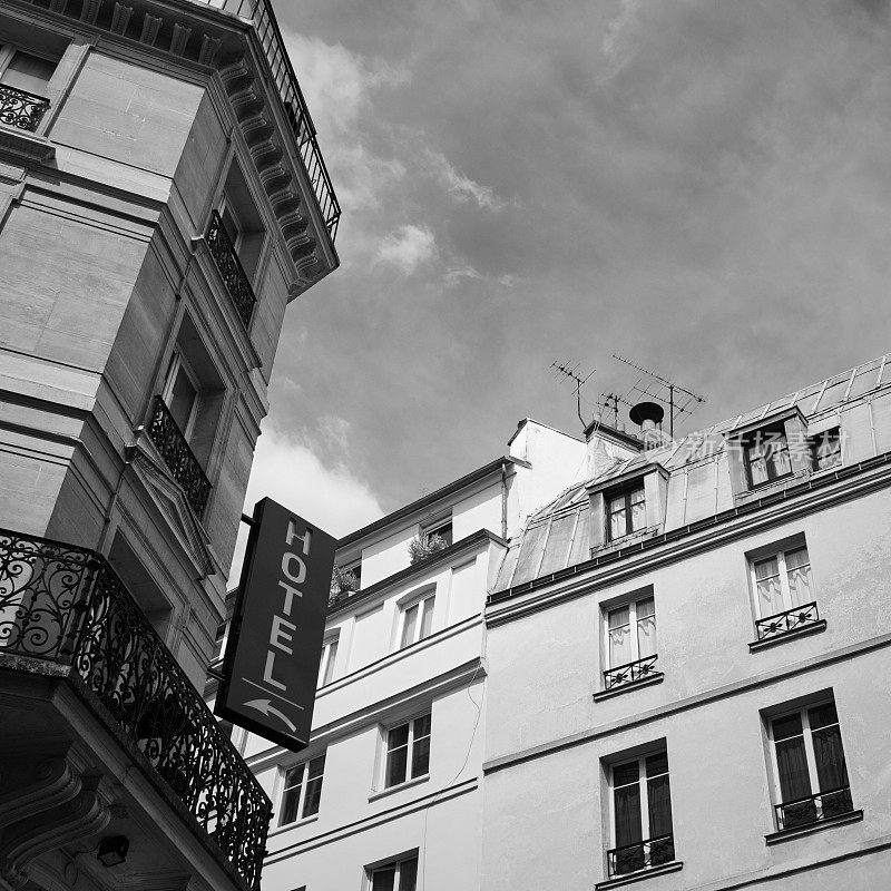法国巴黎的老建筑立面