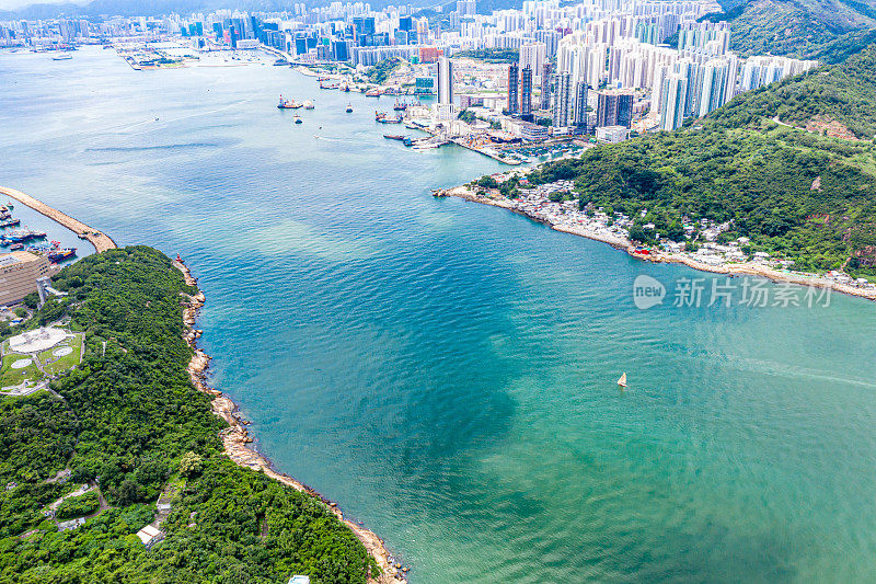 香港鲤鱼门鸟瞰图