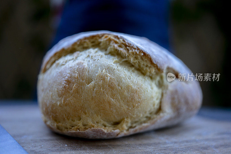 自制的硬皮面包