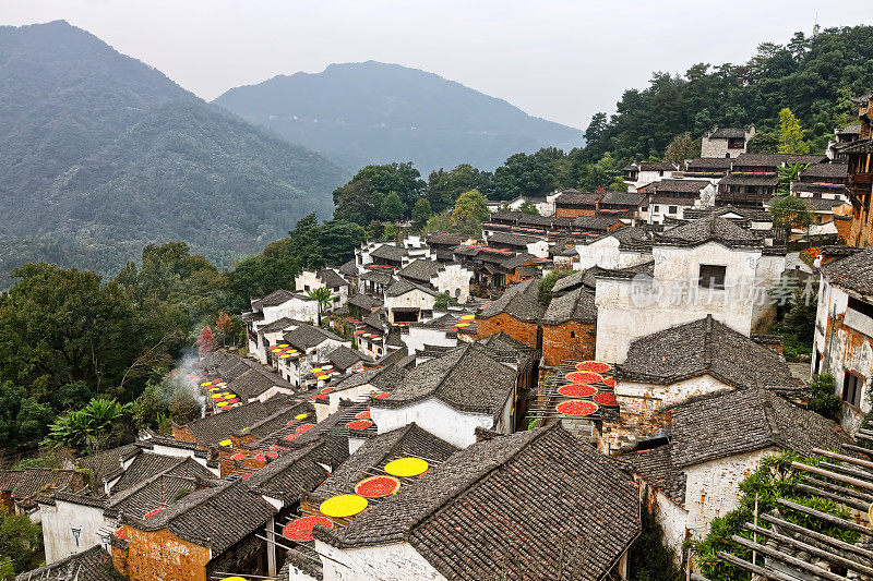 中国婺源县的古村落