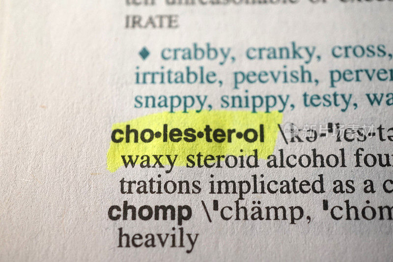 字典中胆固醇的定义