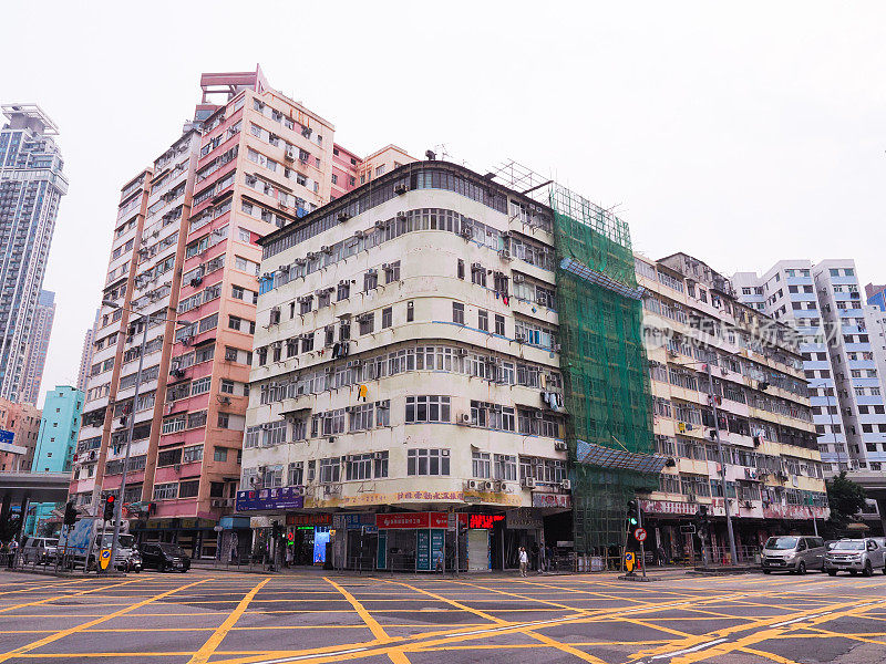 香港九龙土旺角区的住宅大厦