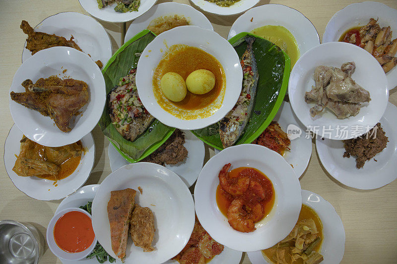 印尼西苏门答腊巴东巴东的一种传统美食