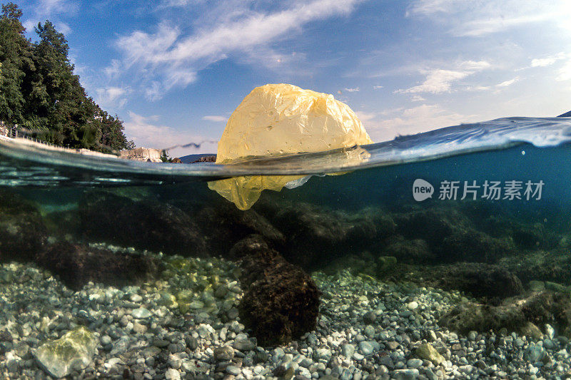 海里的塑料