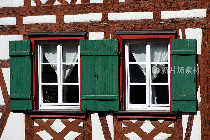 德国黑森林希尔塔奇的木结构房屋