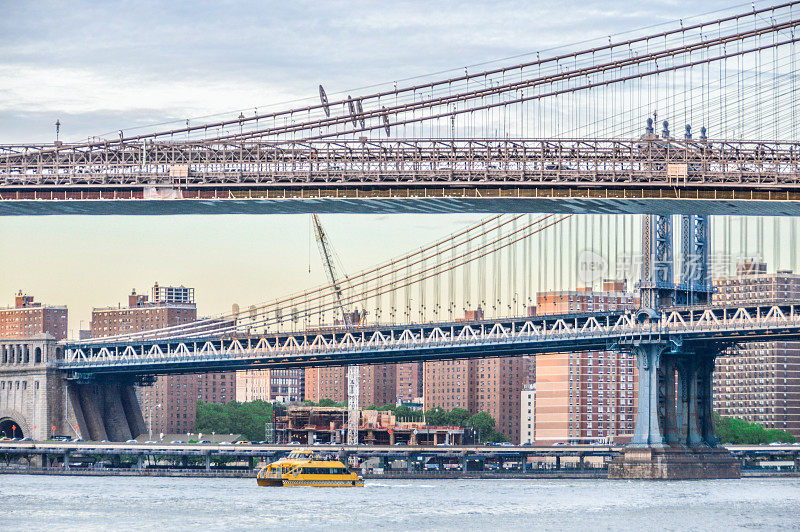 从布鲁克林大桥眺望曼哈顿