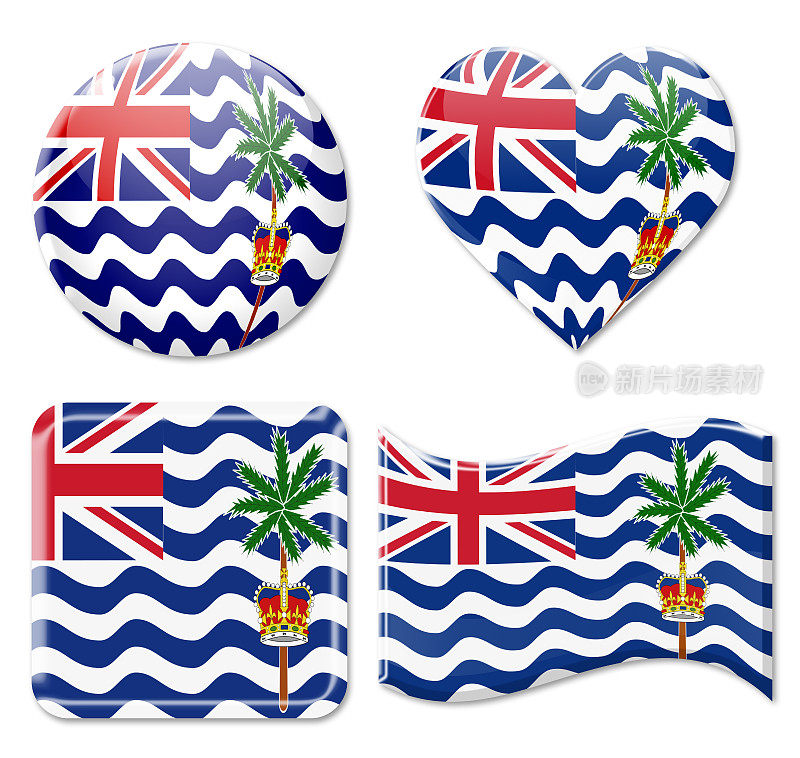 英国印度洋领土旗帜和图标设置