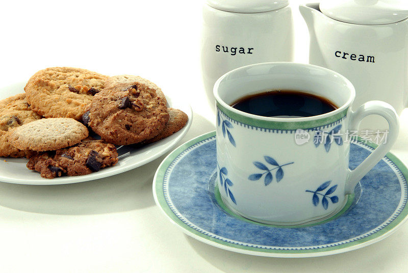 咖啡和饼干