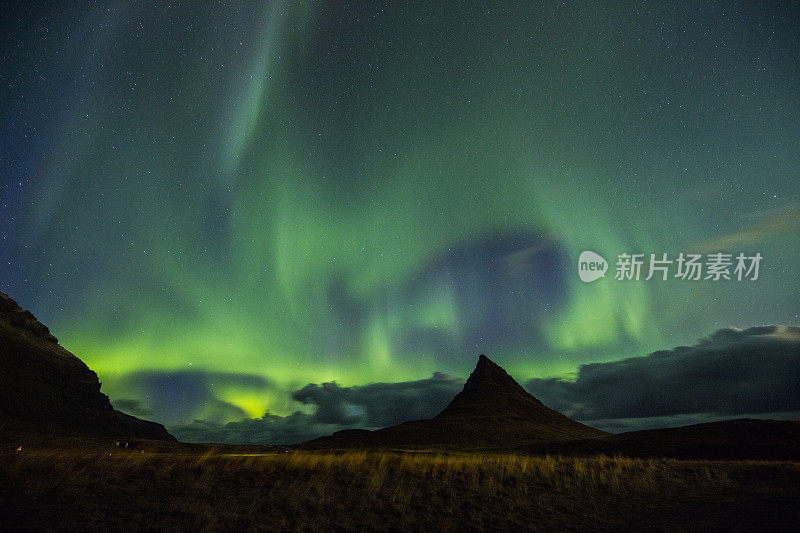 风景的北极光风景