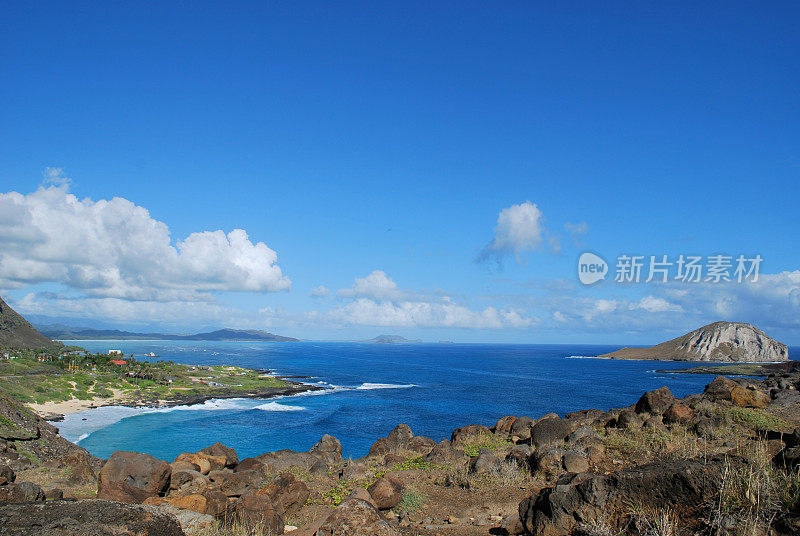 夏威夷瓦胡岛的马卡普湾