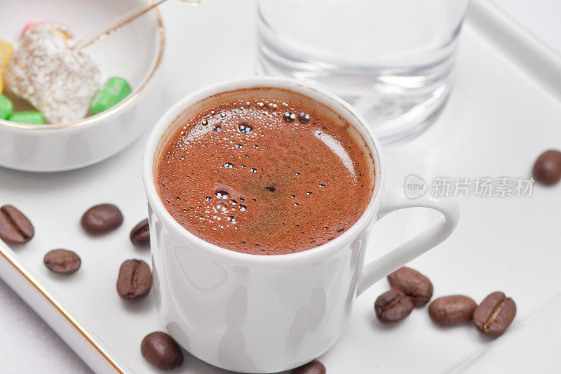 土耳其软糖咖啡。