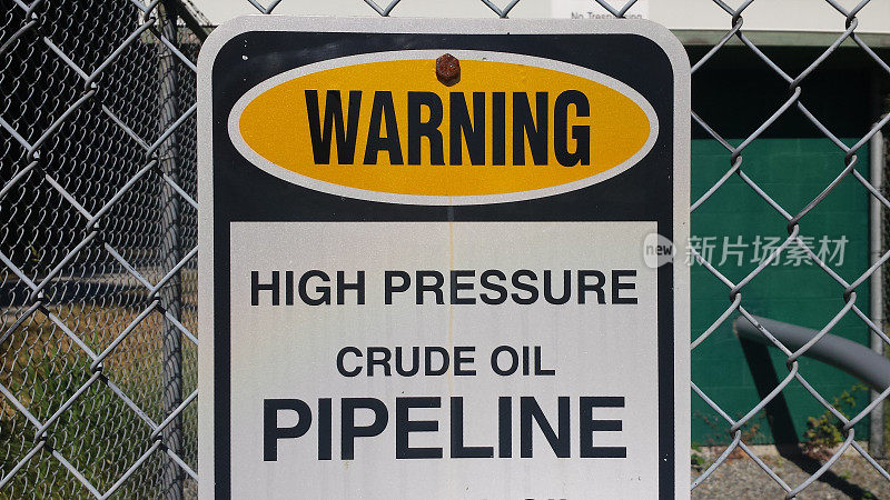 原油管道警告标志