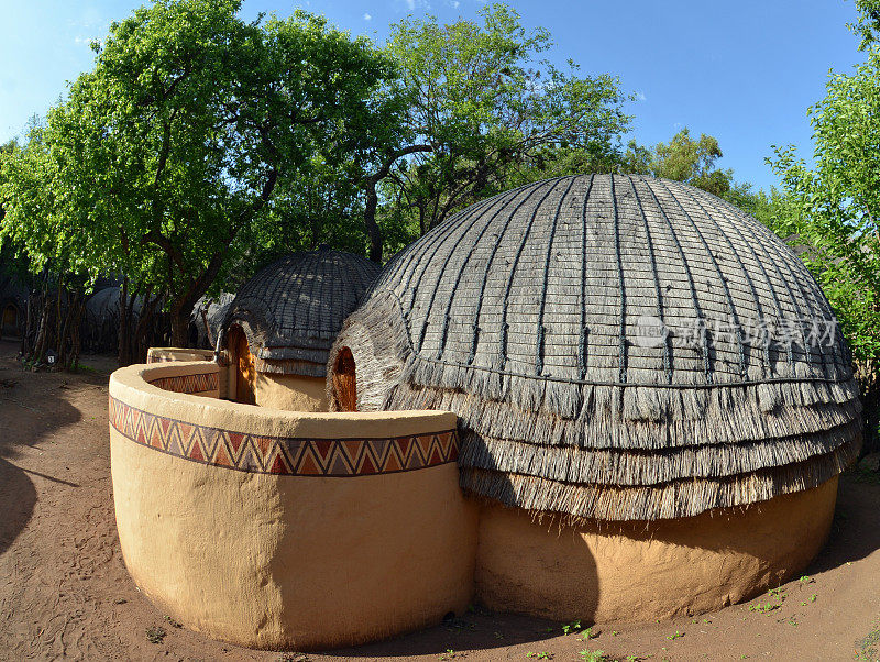 传统的小屋,非洲