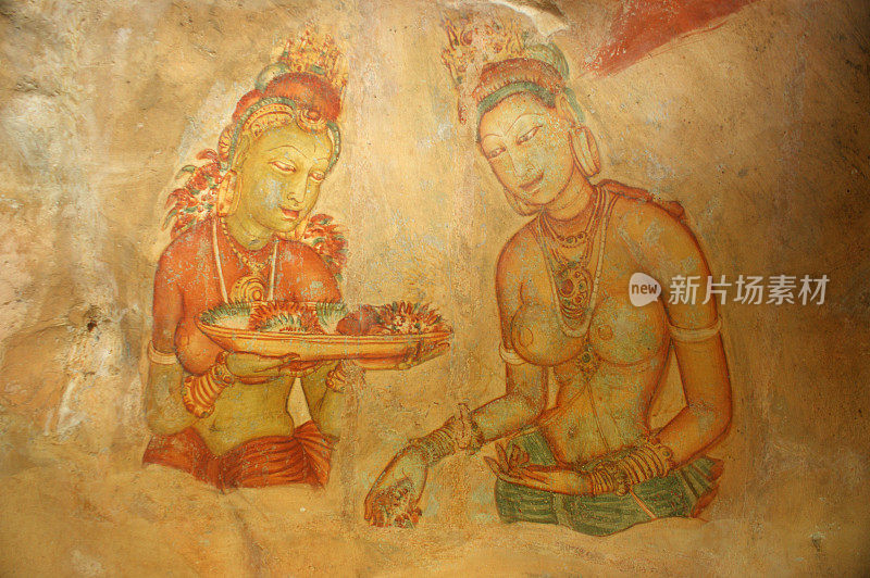 斯里兰卡的Sigiriya壁画