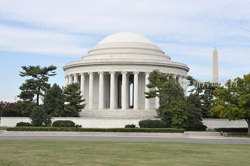 杰斐逊纪念堂和华盛顿纪念碑区哥伦比亚