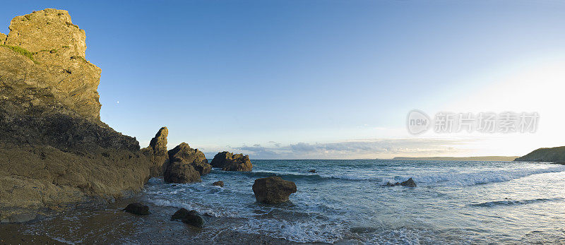 海洋日落全景