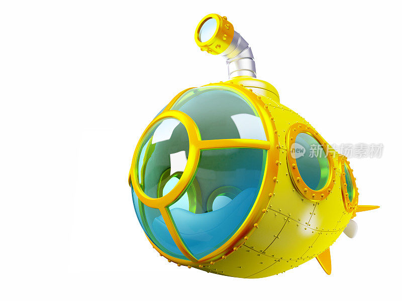 卡通黄色潜水艇
