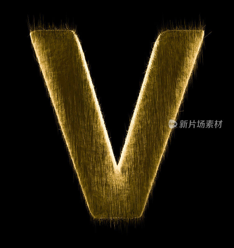 字母V