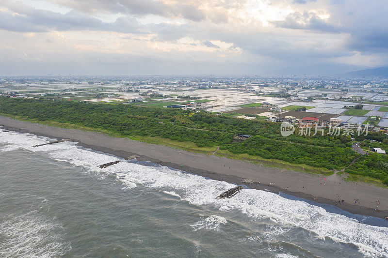 台湾宜兰的海滩