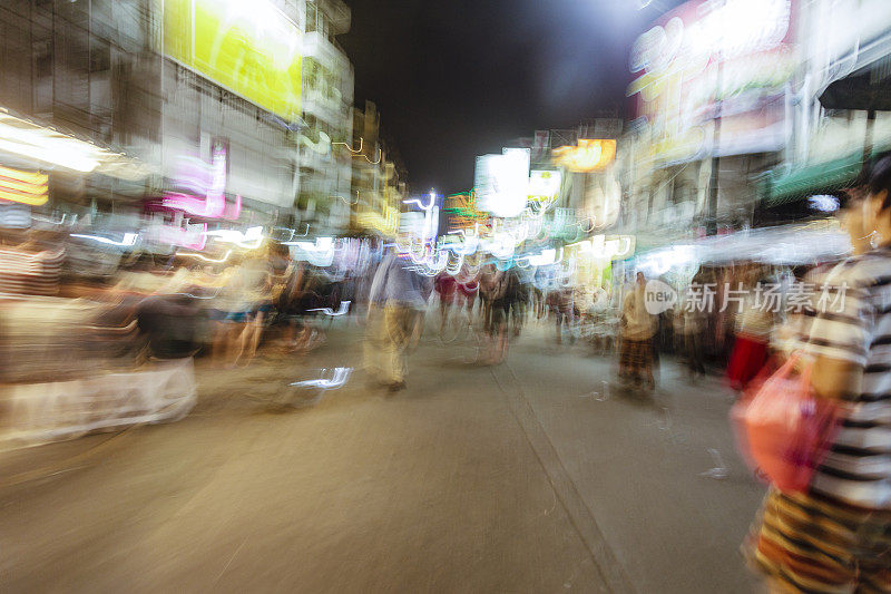 泰国曼谷考山路夜景