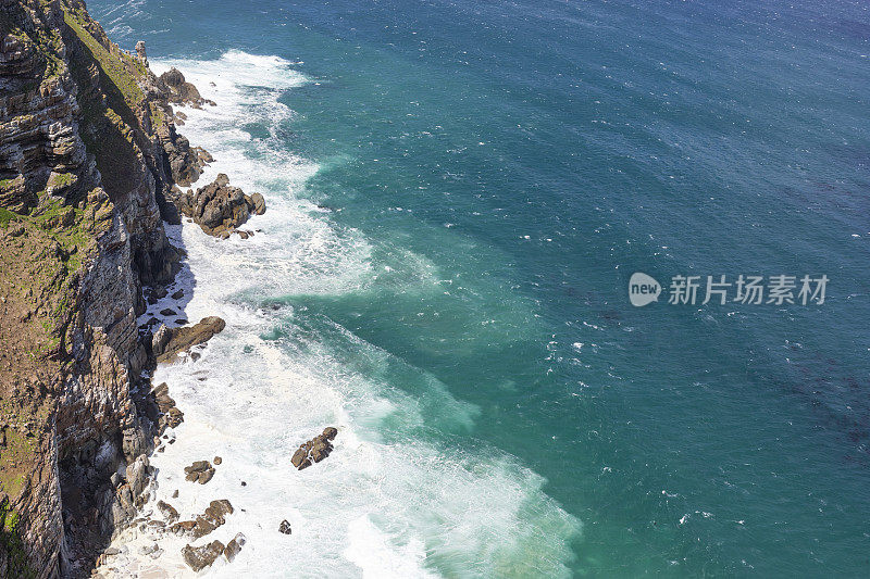 南非海角的海洋荒野悬崖