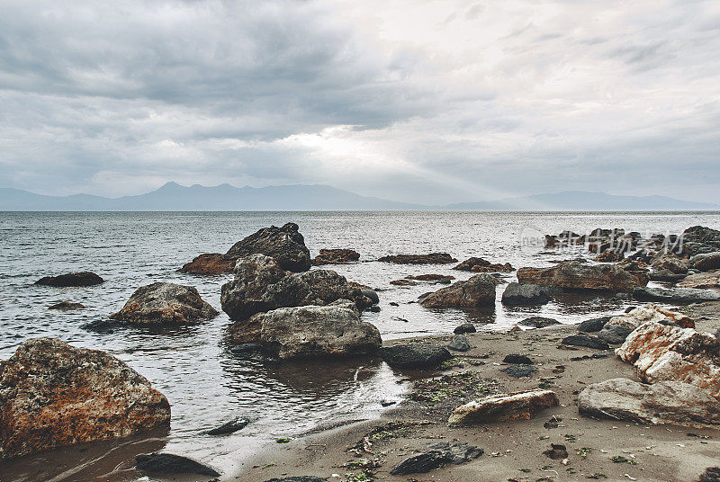 风景的岩石海岸海岸