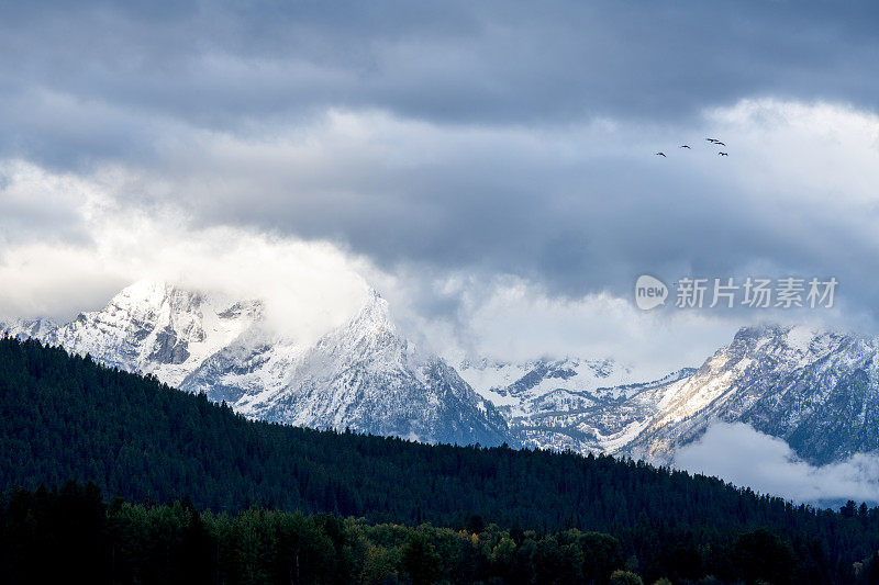 大提顿国家公园的风景