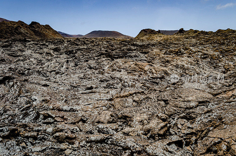 火山景观。Timanfaya国家公园。