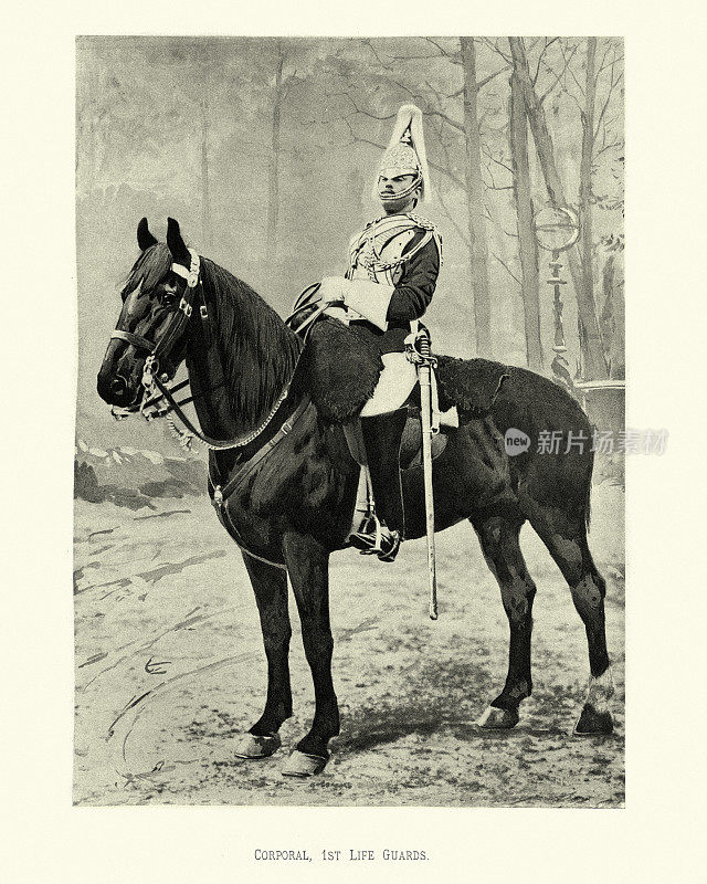 下士，救生团第一团，英国维多利亚时代军队19世纪