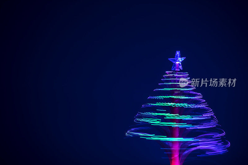 纺丝光纤圣诞树，有复制空间