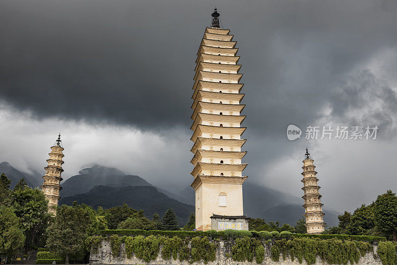 崇圣寺三塔，大理，中国