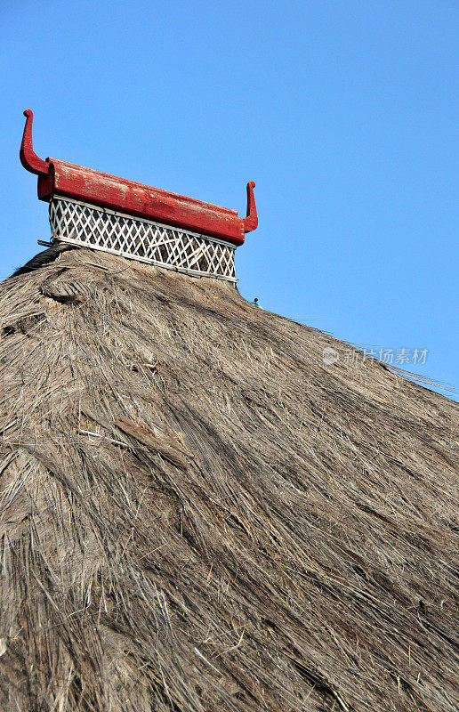 东帝汶的乡土建筑——茅草屋顶——提巴尔湾，Liquiçá，东帝汶