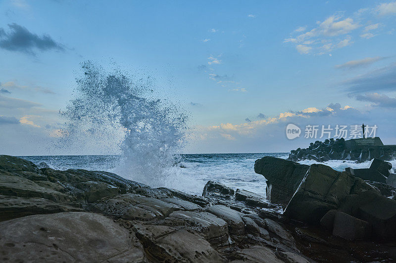 海底库存照片。平静的蓝色太平洋。