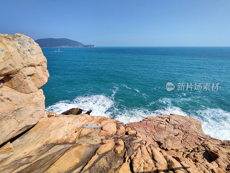 香港岛石澳海岬的海景