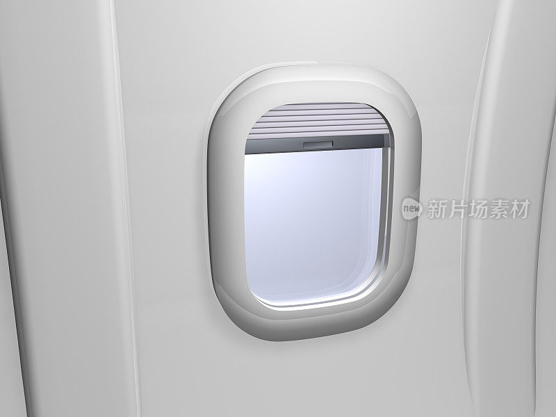 白色的飞机窗口