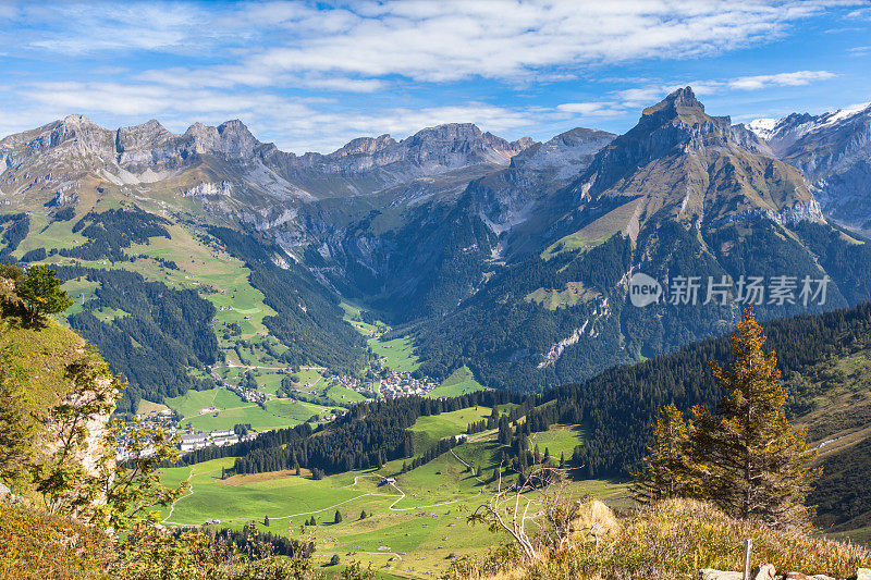 瑞士中部的阿尔卑斯山