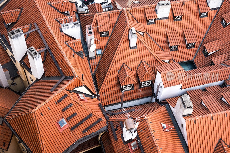 屋顶在布拉格