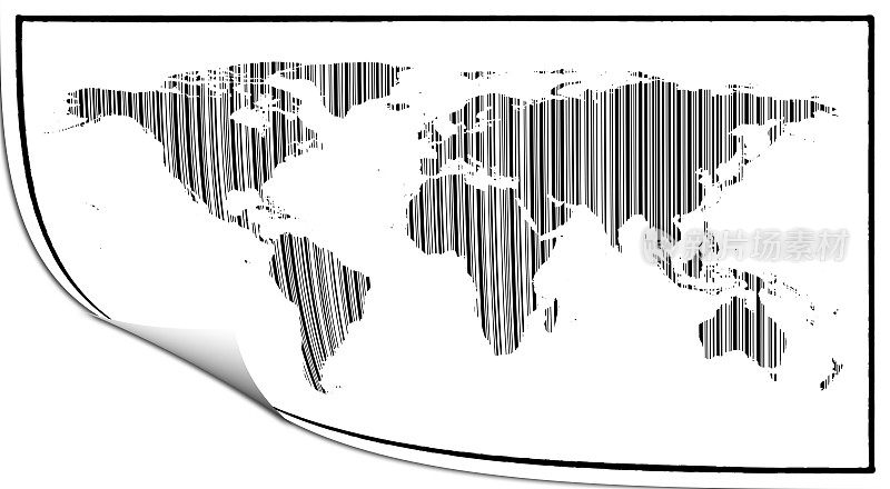 条码世界地图