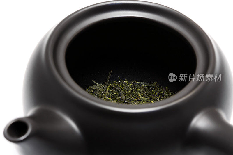 茶壶中的绿茶