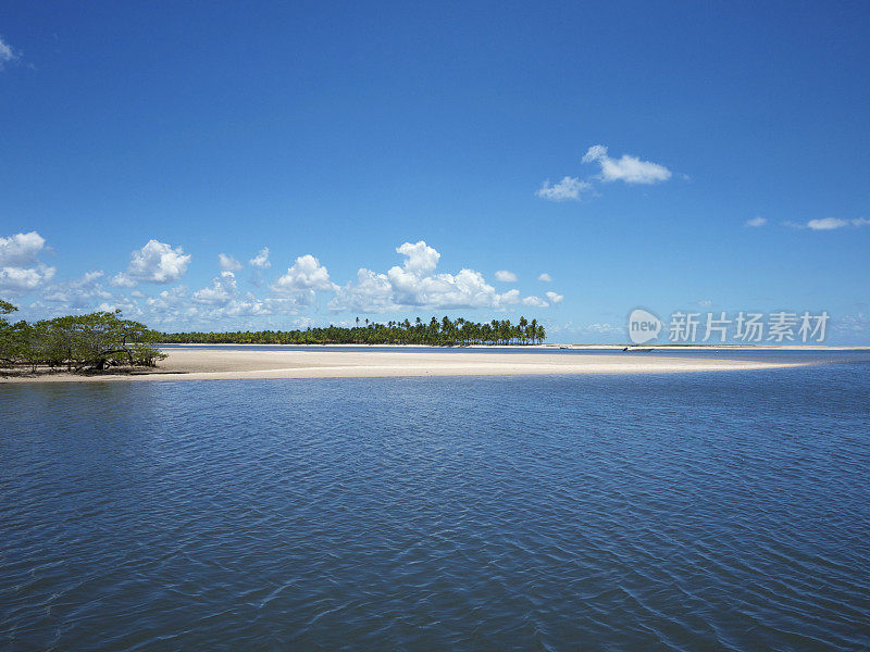 巴西河与海边风景沙洲