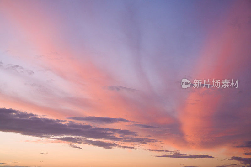 夏威夷威基基日落天空