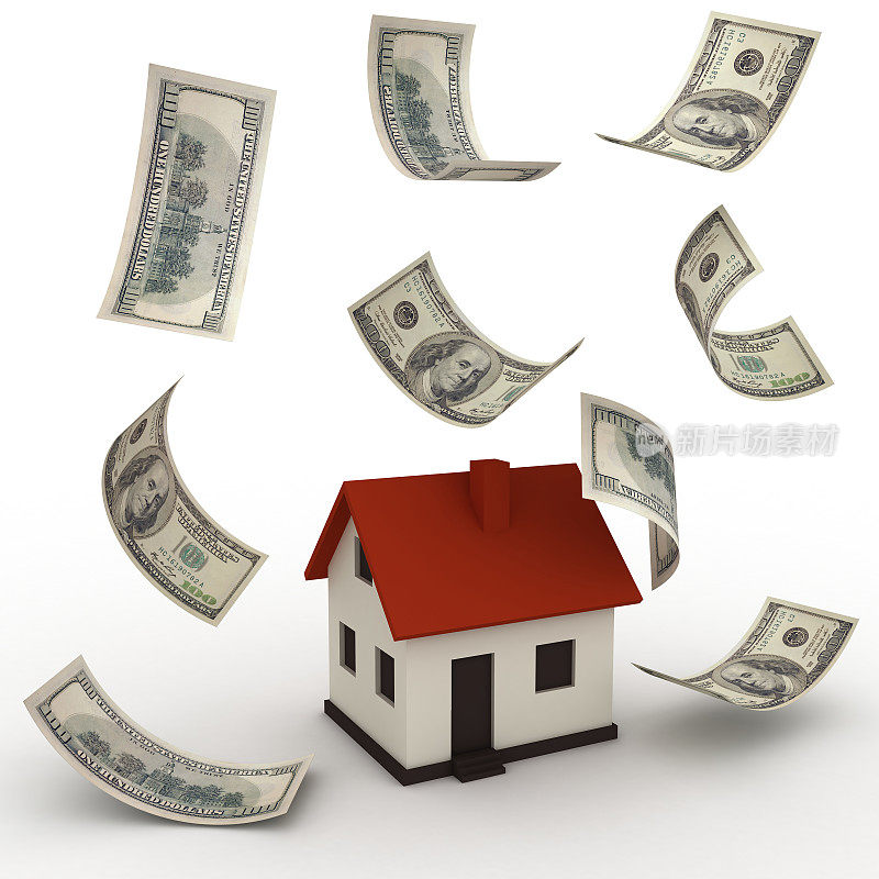 房地产价格按揭支付概念