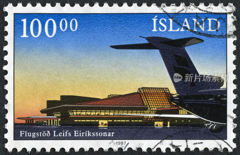 冰岛凯夫拉维克机场邮票