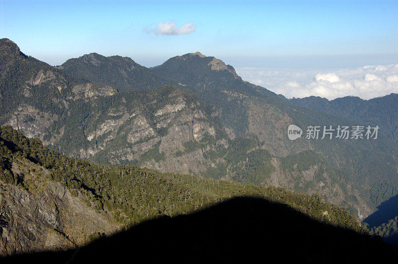 中央山脉从369旅馆(台湾)