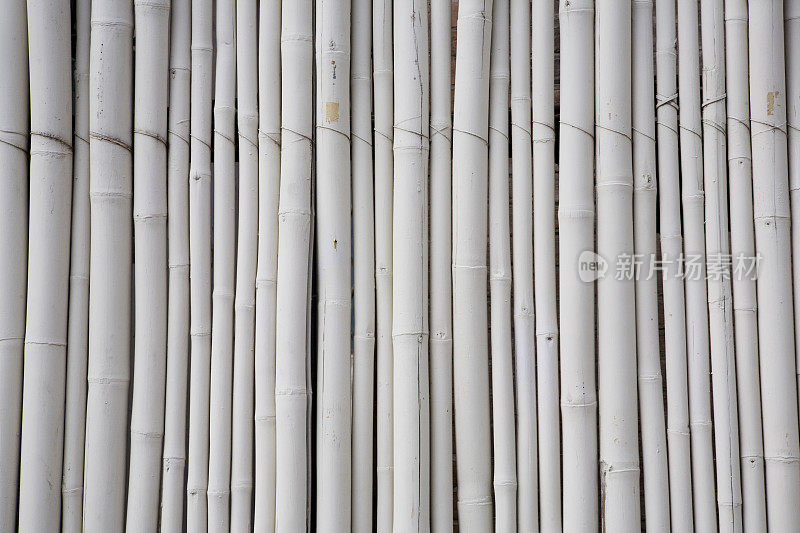 白色的竹墙