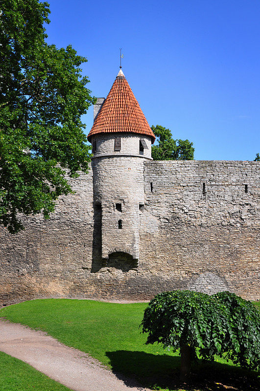 爱沙尼亚塔林的中世纪城堡和城墙