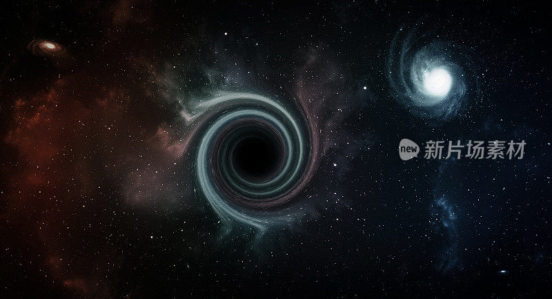 太空中的黑洞。