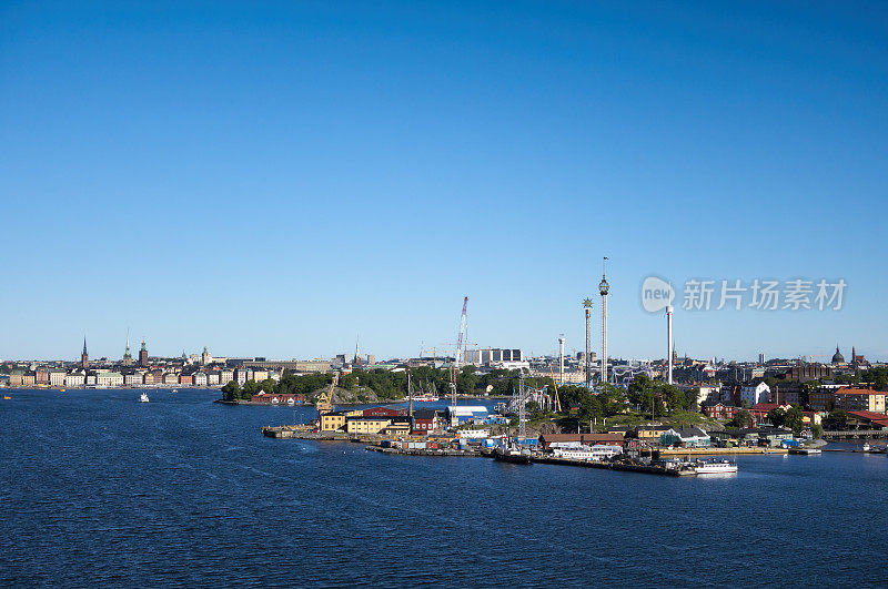 斯德哥尔摩港口和Gröna隆德游乐场
