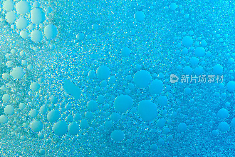 抽象泡沫蓝色背景